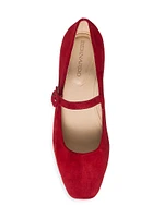 Gabriela Suede Mary Jane Flats