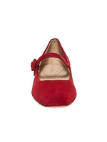 Gabriela Suede Mary Jane Flats