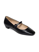 Gabriela Leather Mary Jane Flats