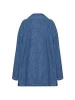 Denim Chambray Kaftan Dress