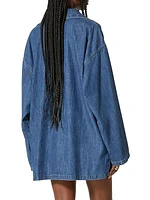 Denim Chambray Kaftan Dress