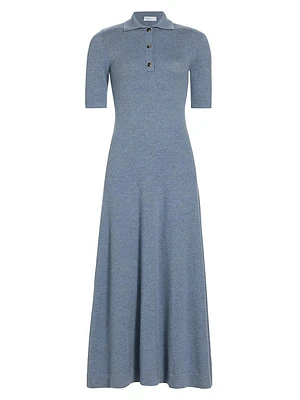 Wool-Cashmere Sweater Midi-Dress