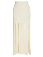 Slash Panel Knit Skirt