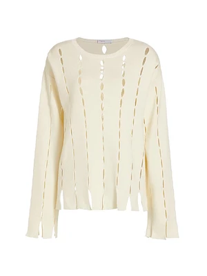Slash Panel Sweater