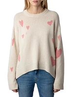 Markus Heart Crewneck Cashmere Sweater