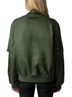 Bolid Patch Nylon Bomber Jacket