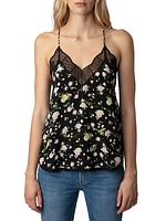 Cristy Soft Crinkle Roses Camisole