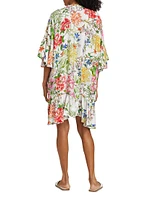 Metalli Giorno Ruffle Robe