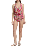 Flamingo Floral Tankini Top