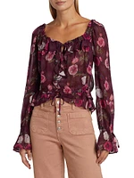 Lanea Floral Silk Blouse