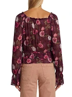 Lanea Floral Silk Blouse