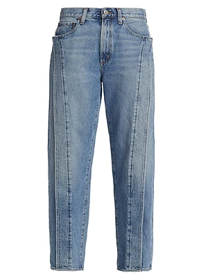 The Fold High-Rise Straight Jeans