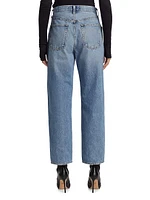 The Fold High-Rise Straight Jeans