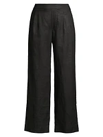 Leigh Linen Pull-On Pants