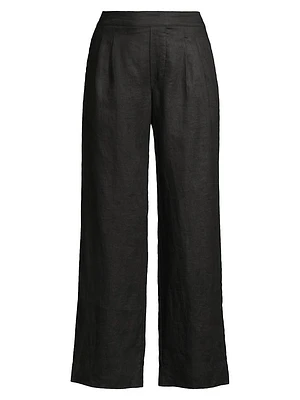 Leigh Linen Pull-On Pants