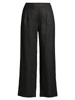 Leigh Linen Pull-On Pants