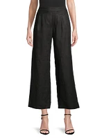 Leigh Linen Pull-On Pants