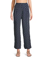 Leigh Polka Dot Satin Pants