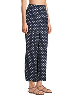 Leigh Polka Dot Satin Pants