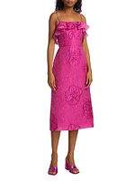 Cynthia Jacquard Midi-Dress