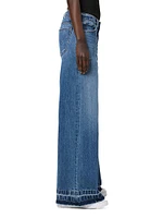 Freya Distressed Wide-Leg Jeans