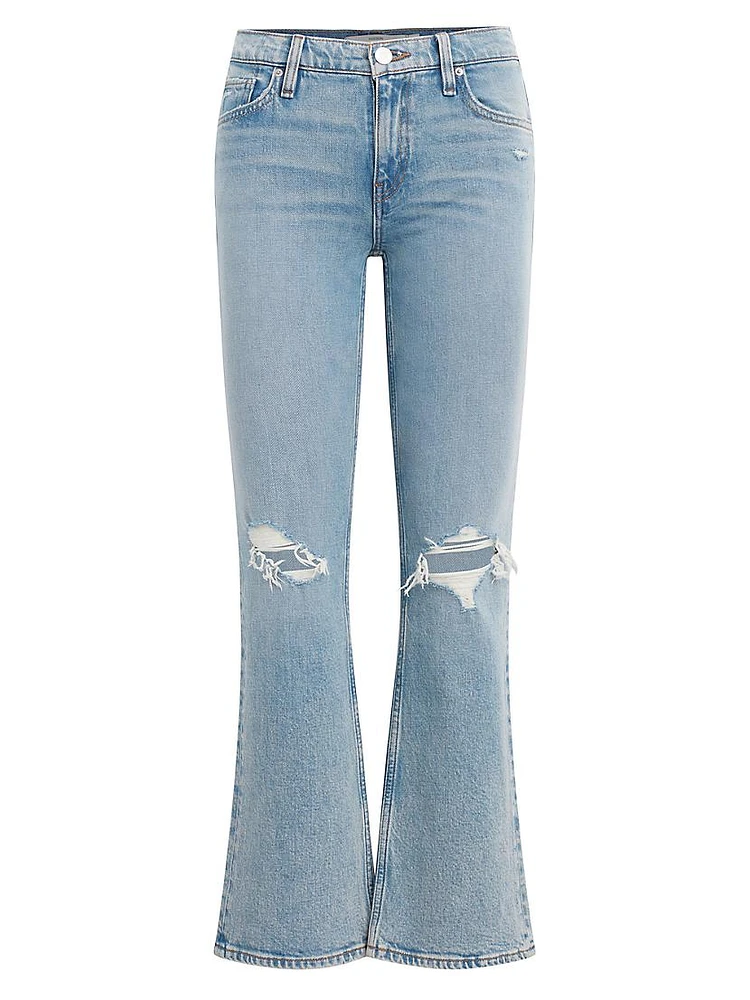 Farrah Stretchn. Distressed Bootcut Jeans