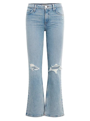 Farrah Stretchn. Distressed Bootcut Jeans