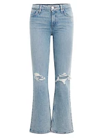 Farrah Stretchn. Distressed Bootcut Jeans