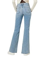 Farrah Stretchn. Distressed Bootcut Jeans