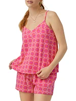 Geo Hex Boxer Cami Pajama Set