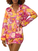 Blossom Boxer Long-Sleeve Pajama Set