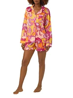 Blossom Boxer Long-Sleeve Pajama Set