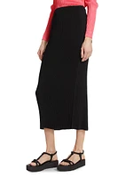 Grasping the Formless Hatching Pleats Midi-Skirt