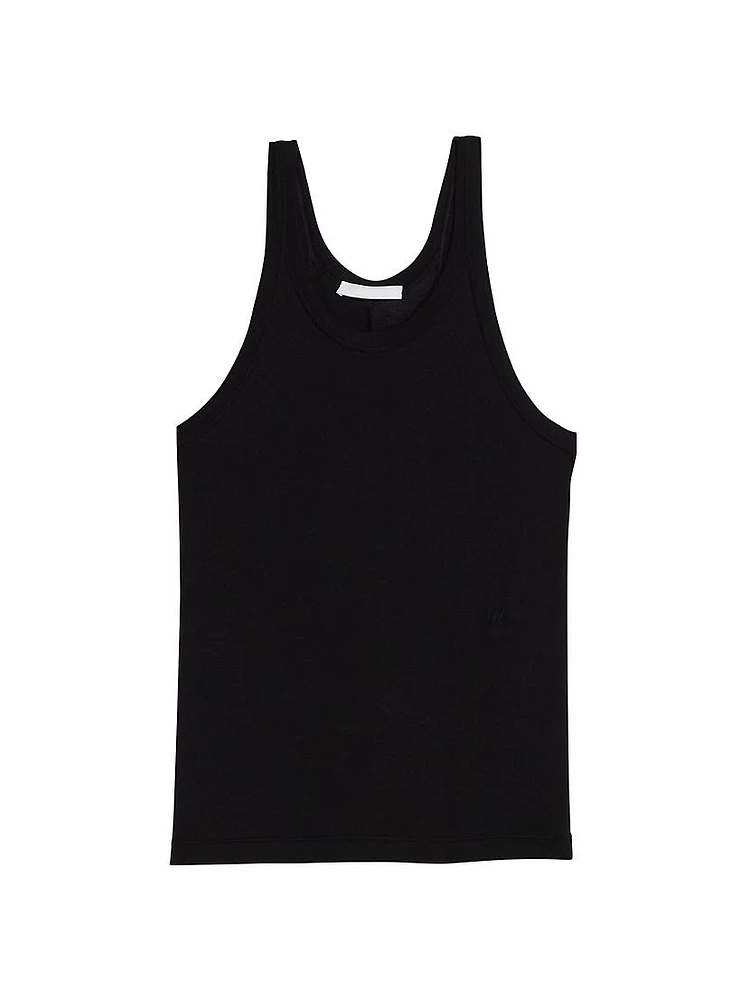 Cotton-Blend Scoop Tank