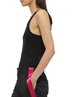 Cotton-Blend Scoop Tank