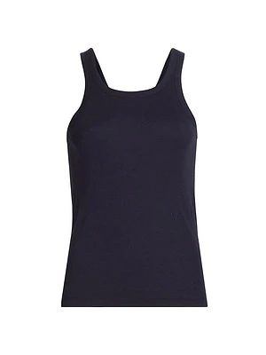 Cotton-Blend Scoop Tank