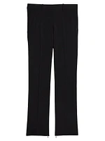 Virgin Wool Slim-Fit Crop Pants