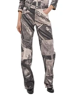 Graphic High-Rise Carpenter Jeans