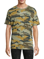 Logo Camouflage Cotton T-Shirt