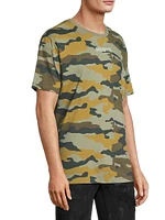 Logo Camouflage Cotton T-Shirt