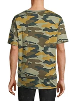 Logo Camouflage Cotton T-Shirt