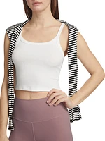 Charlie Rib-Knit Crop Tank