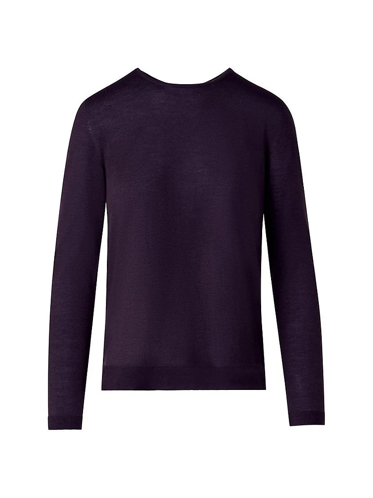 Cashmere-Silk Seamless Sweater