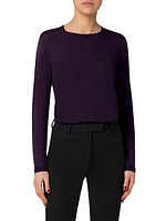 Cashmere-Silk Seamless Sweater