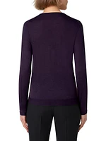 Cashmere-Silk Seamless Sweater