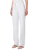 Meg Denim-Stretch Slim Pants