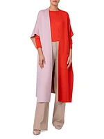 Two-Tone Cashmere Cape