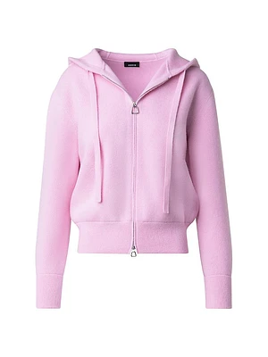 Cashmere Cropped Hoodie