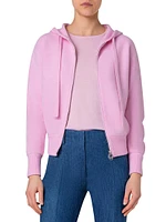 Cashmere Cropped Hoodie