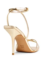 Amelia 100MM Metallic Leather Sandals